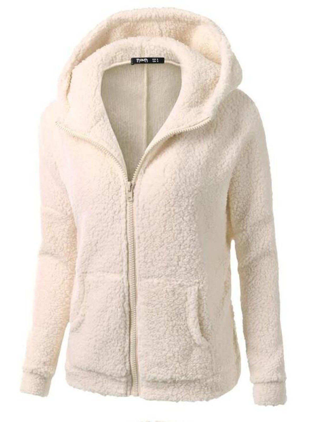 Casual Long Sleeve Hooded Coat