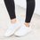 2019 New Flat Bottom Sequins Casual Large Size Women's Shoes