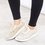 Women Sneakers Plus Size Sparkling Glitter Slip On Sneakers