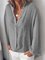 Long Sleeve Casual V Neck T-Shirts
