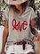 Short Sleeve Abstract Casual Shirts & Tops