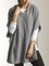 Gray Half Sleeve Hoodie Casual Wool Blend Plain T-Shirts