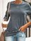 Women Vintage Pullover Casual Round Neck Tops