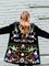 Fashion Floral Pattern Printed Long Sleeve Coat