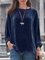 Velvet Long Sleeve Shirts & Tops