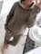 Letter Printed Hoodies Knitted Two Pieces Pants Sets Suits