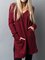 Ultra-Soft Casual V neck Plus Size Tunic Sweatshirt Pullover