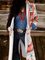 Apricot Shawl Collar Long Sleeve Knitted Boho Outerwear