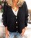 Casual Cotton-Blend V Neck Cardigan-Outerwear