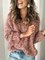 Women V Neck Long Sleeve Sweater