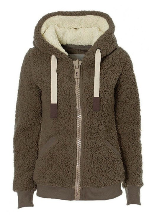 Hoodie Zipper Cotton Long Sleeve Teddy Bear Coats