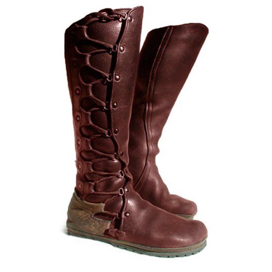 Flat Heel Winter Leather Boots