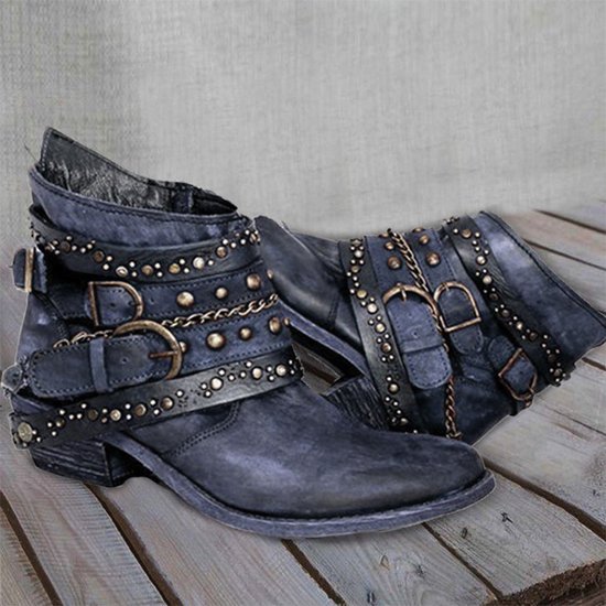 Pu Rivet Summer Boots