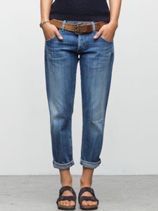 Fit Casual Patchwork Denim&jeans