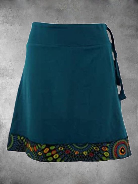 Cotton Printed Loose Skirt