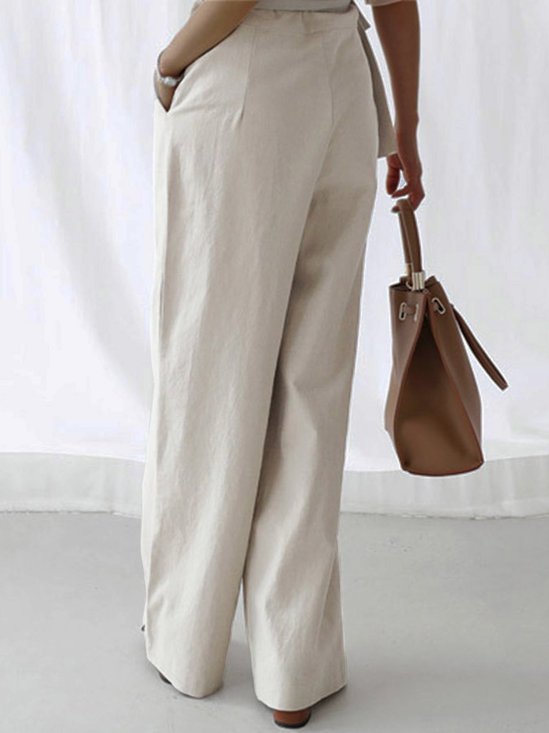 Casual Loose Linen Trousers