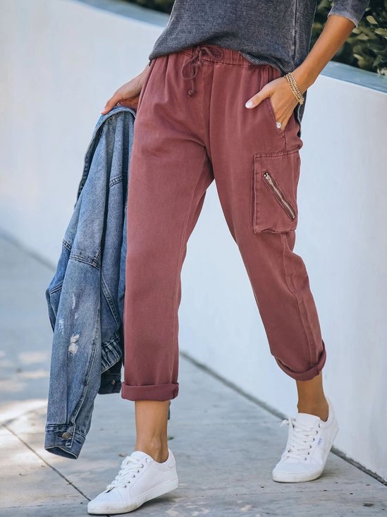 Cotton-Blend Trousers