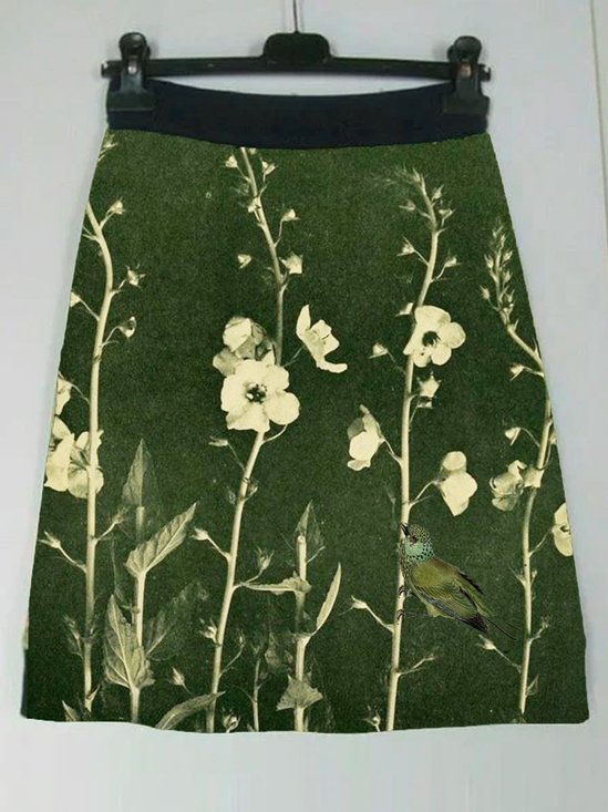 Printed Fit Skirt