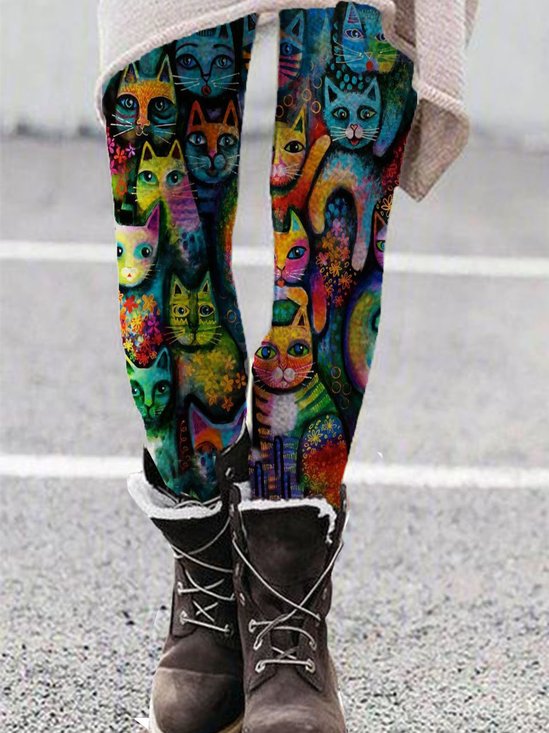 Tight Vacation Abstract Leggings