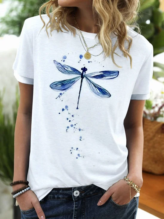 Casual Printed Loose T-shirt
