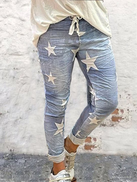 Tight Casual Star Denim&jeans
