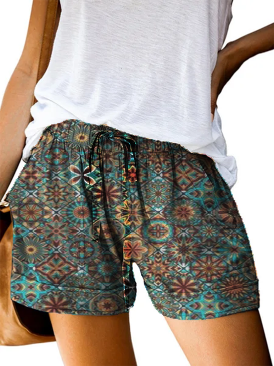 Fit Cotton-Blend Shorts