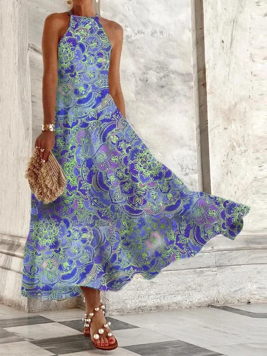 Loose Casual Halter Maxi