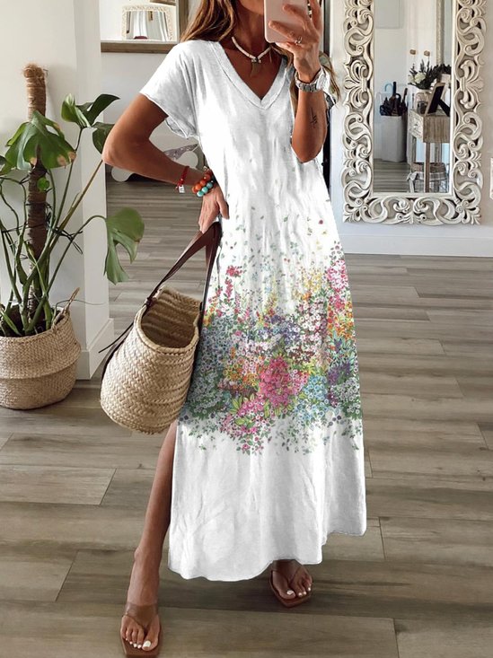 Loose Jersey Casual Maxi