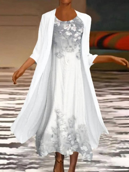 Floral Fit Jersey Maxi