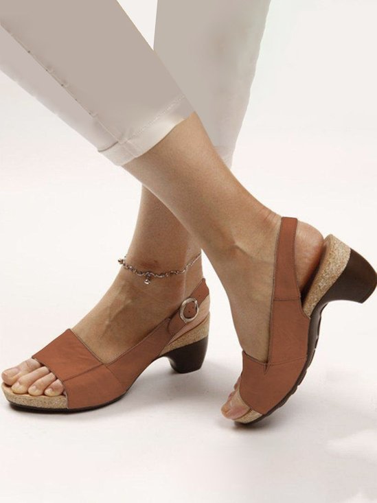 Pu Leather Sandals