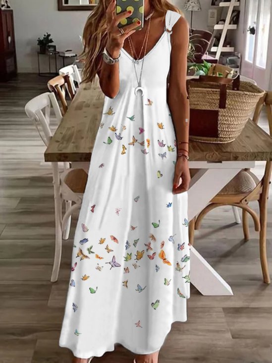 Butterfly Loose Casual Maxi