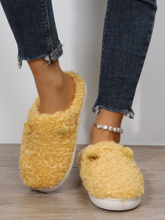 Bathroom Lightweight Non-Slip Cute Baotou Slippers