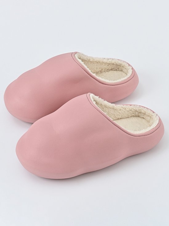 Plus Size Warm Lined EVA Slippers
