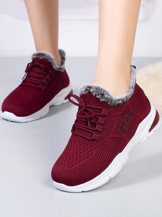 Plush Warm Lightweight Non-Slip Outdoor Sneakers