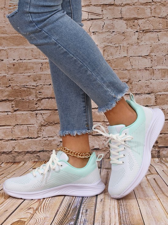 Women's Breathable Mesh Fabric Sports Sneakers