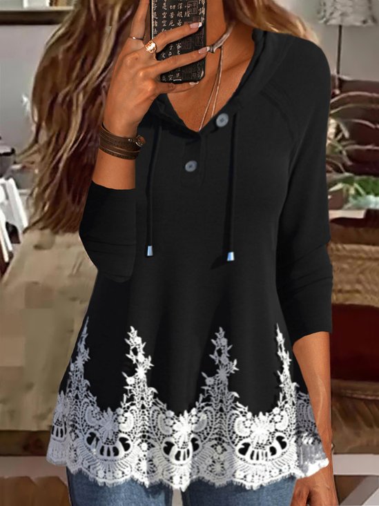 Hoodie Casual Long sleeve Jersey Loose Sweatshirt