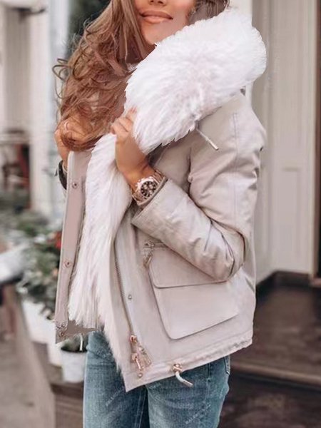 Loose Hoodie Teddy Jacket