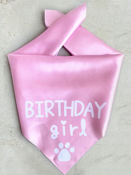 Pet birthday print bib