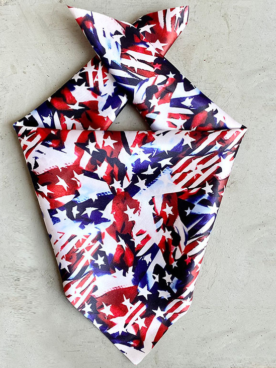 Pet Independence Day Print Bib