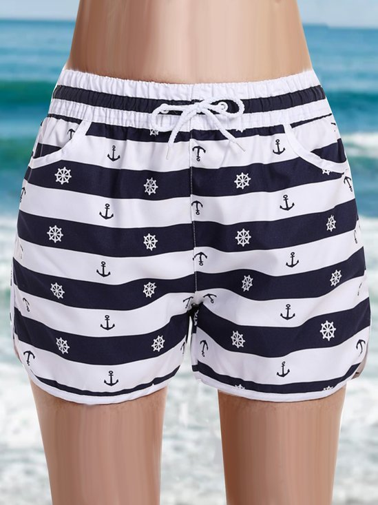 Anchor Casual Loose Shorts