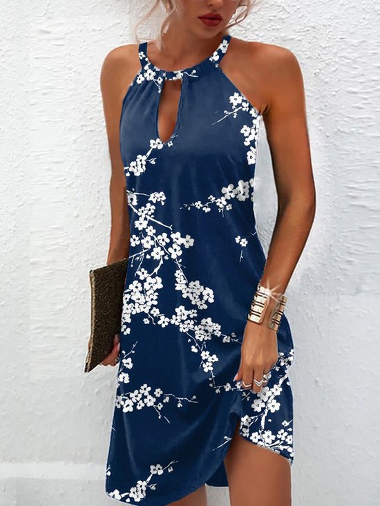 Halter Loose Jersey Floral Shorts