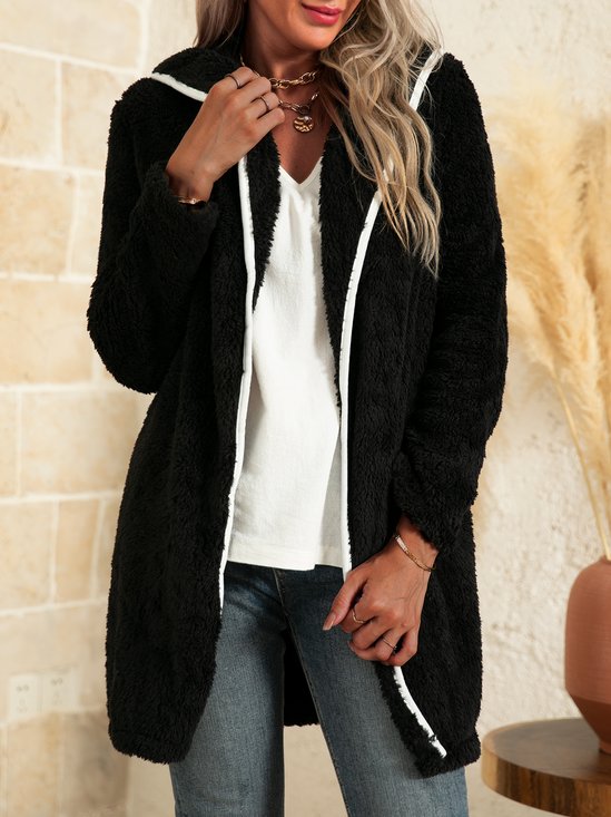 Fit Casual Patchwork Shawl Collar Coats