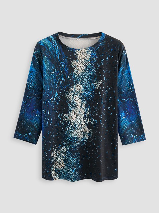 Vacation Slim Fit Printed Sweatshirt &pullover
