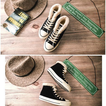 canvas snow sneakers