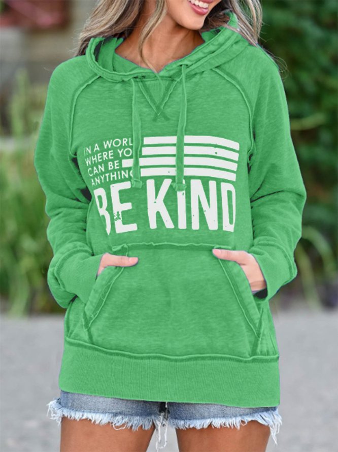 Be Anything Be Kind Graphic Women's Hoodie | uk.noracora