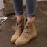 Round Toe Women Ankle Lace-Up Boots