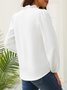 Polyester Fibre V Neck Floral Loose Blouses
