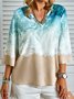 Sea Casual V Neck Loose Top