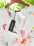 Polyester Fibre Loose Casual V Neck Maxi