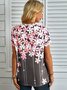 Casual Floral Fit T-shirt